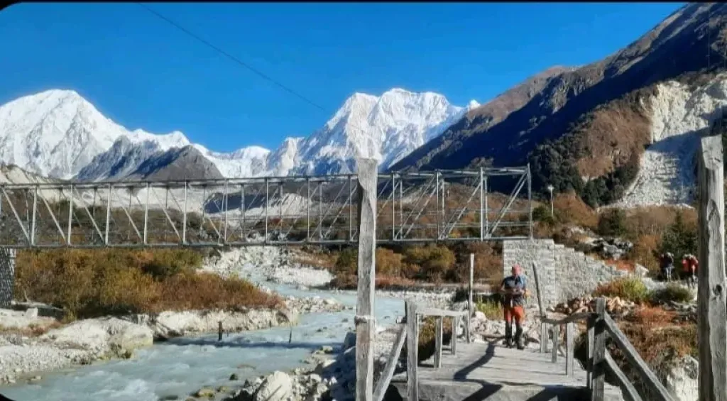 Dharapani during Manaslu Circuit Trek, clicked by North Nepal Trek