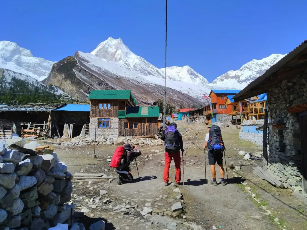 Views from Samagaun, Manaslu during Manaslu Circuit Trek organized by North Nepal Trek